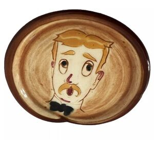 Vintage Decor Plate Pennsbury Pottery Barbershop Quartet Grandpacore Bar MCM